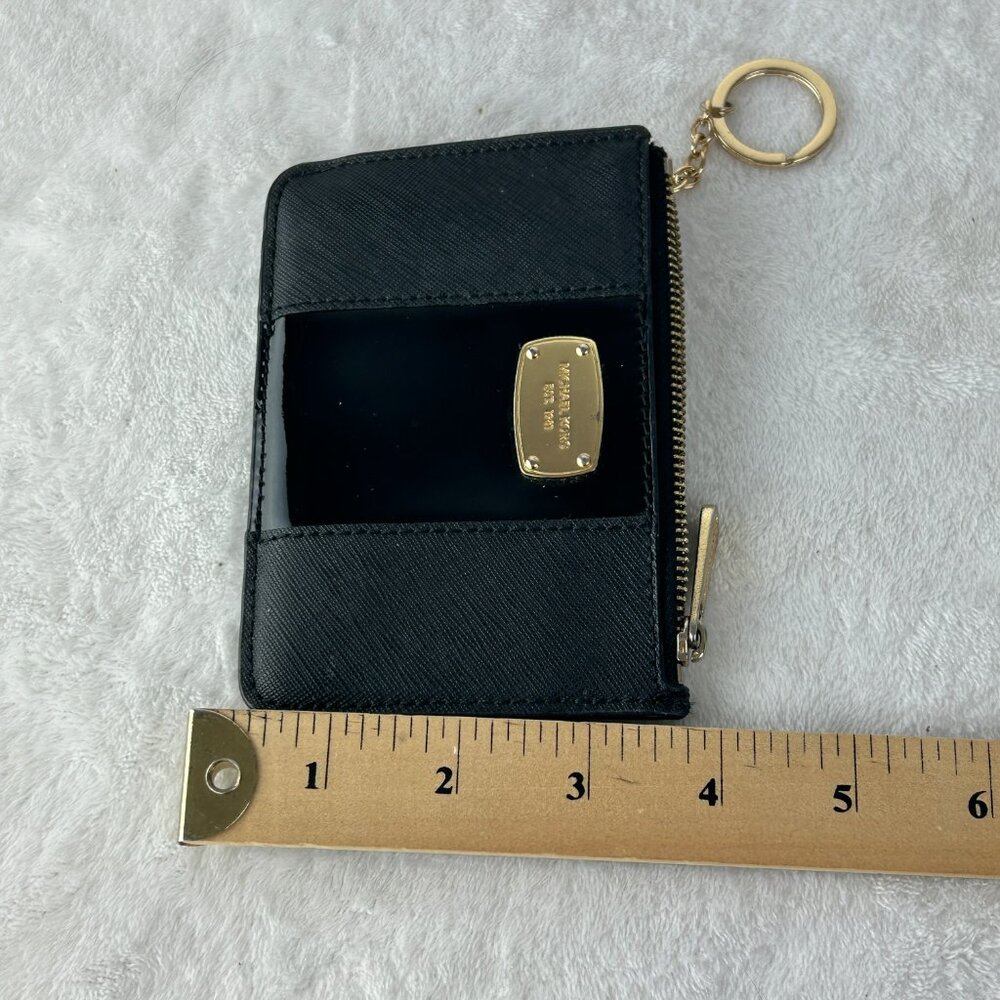 MICHAEL KORS JET SET TRAVEL COIN POUCH ID HOLDER WALLET LIMITED EDITION BLACK - Picture 10 of 10
